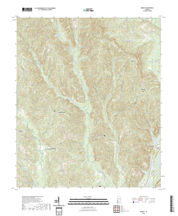 US Topo 7.5-minute map for Ararat AL