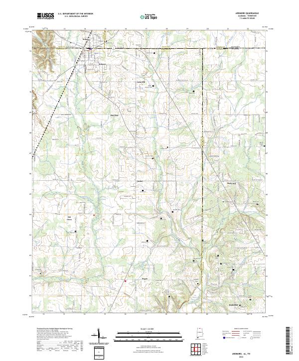 US Topo 7.5-minute map for Ardmore ALTN