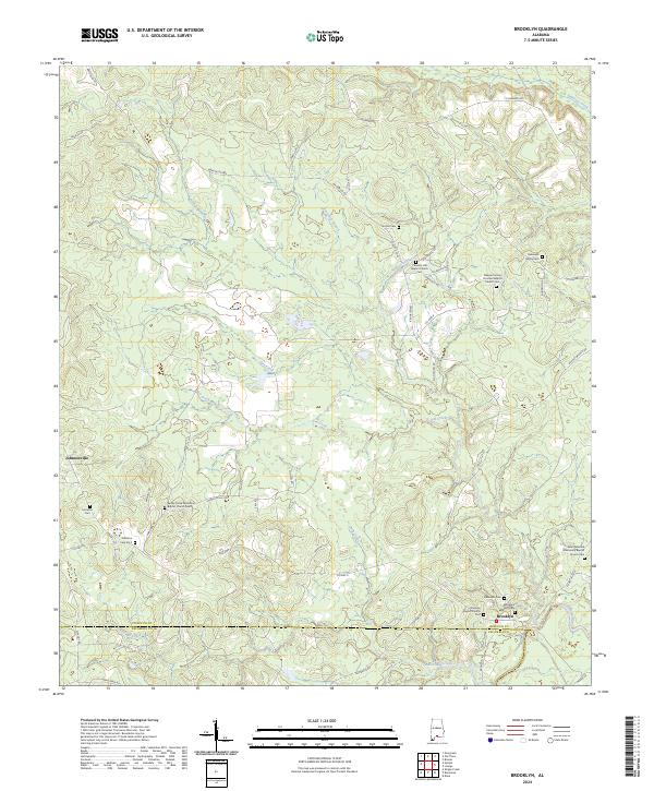 US Topo 7.5-minute map for Brooklyn AL