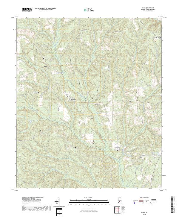 US Topo 7.5-minute map for China AL
