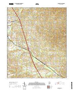 USGS US Topo 7.5-minute map for Clanton East AL 2020 – American Map Store