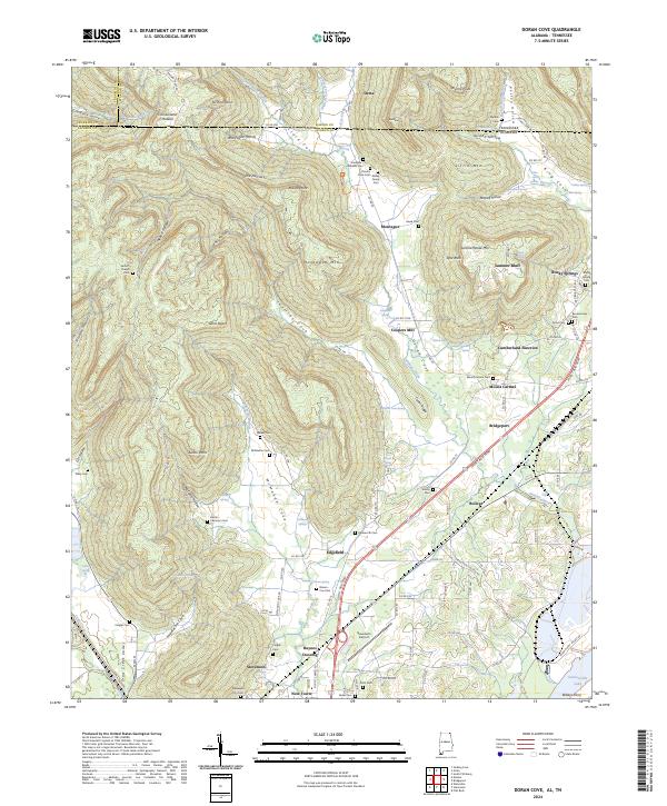 US Topo 7.5-minute map for Doran Cove ALTN