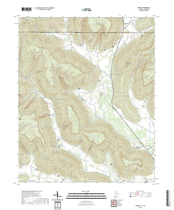 US Topo 7.5-minute map for Eureka ALTN