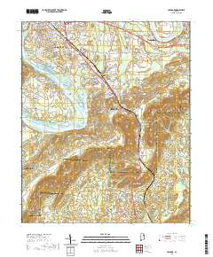 USGS US Topo 7.5-minute map for Glencoe AL 2020