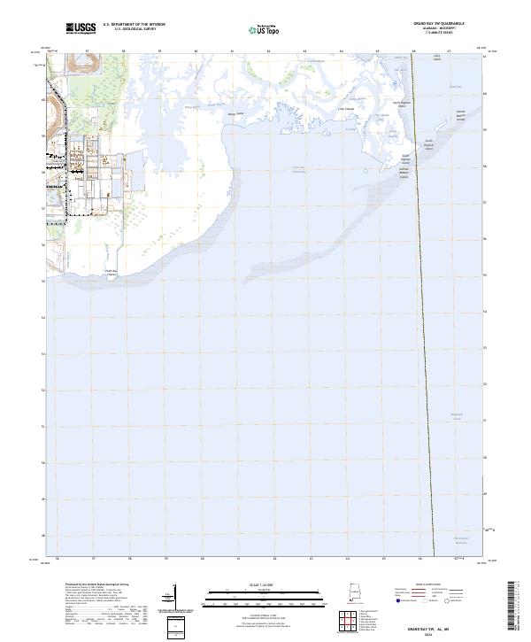 US Topo 7.5-minute map for Grand Bay SW ALMS