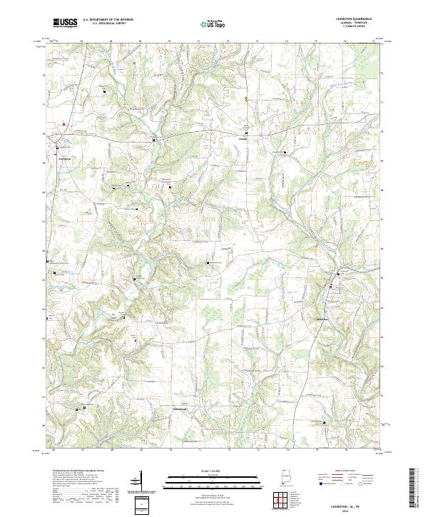 US Topo 7.5-minute map for Lexington ALTN