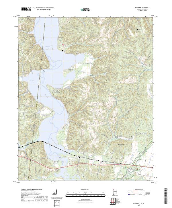 US Topo 7.5-minute map for Margerum ALMS