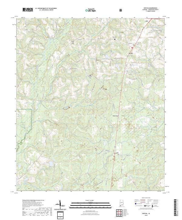 US Topo 7.5-minute map for Onycha AL