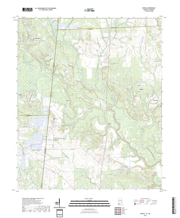 US Topo 7.5-minute map for Panola ALMS