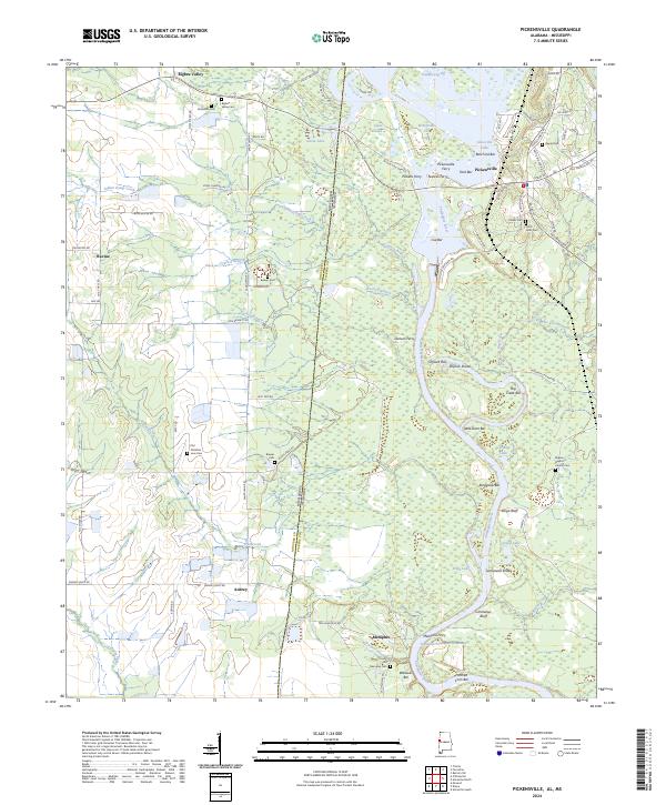 US Topo 7.5-minute map for Pickensville ALMS
