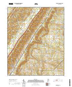 USGS US Topo 7.5-minute map for Portersville AL 2020