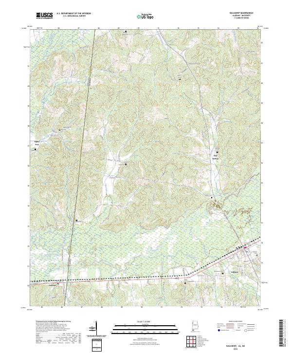US Topo 7.5-minute map for Sulligent ALMS