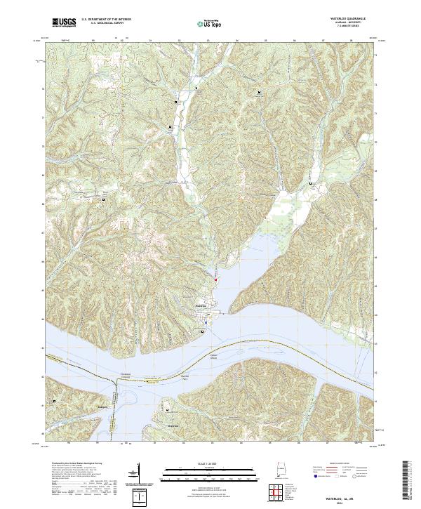 US Topo 7.5-minute map for Waterloo ALMS – American Map Store