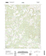 US Topo 7.5-minute map for Agnos AR