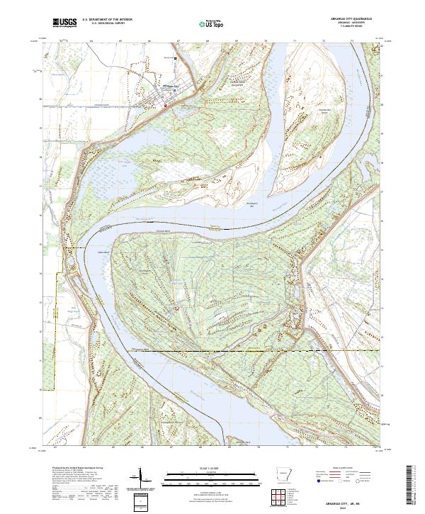 US Topo 7.5-minute map for Arkansas City ARMS