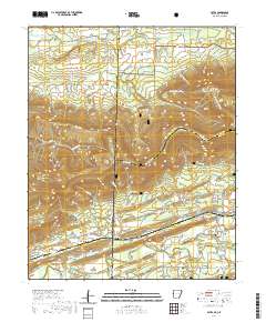 USGS US Topo 7.5-minute map for Bates AROK 2020