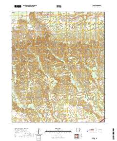 USGS US Topo 7.5-minute map for Blevins AR 2020