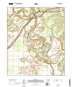 USGS US Topo 7.5-minute map for Fulton AR 2020 – American Map Store