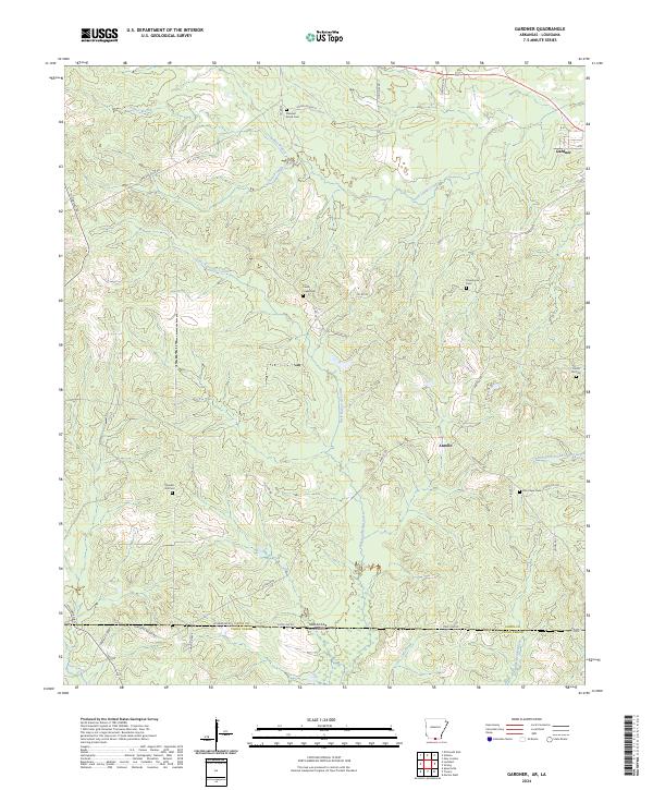 US Topo 7.5-minute map for Gardner ARLA – American Map Store