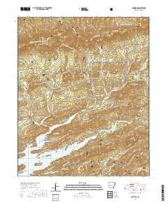 USGS US Topo 7.5-minute map for Hamilton AR 2020
