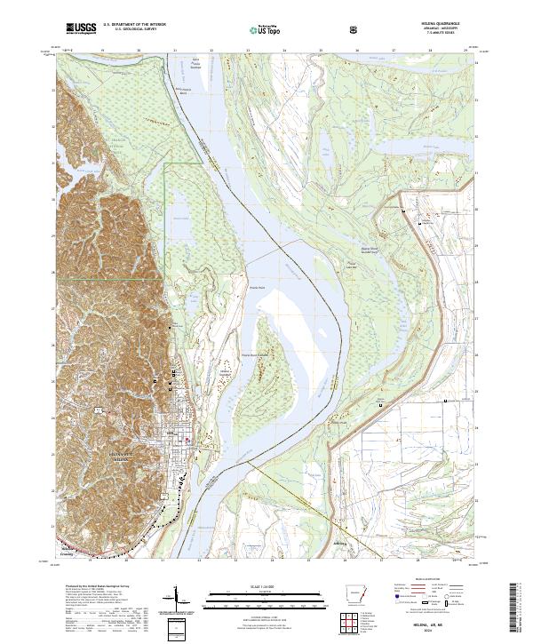 US Topo 7.5-minute map for Helena ARMS