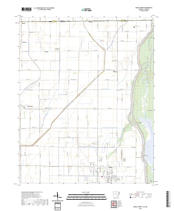 US Topo 7.5-minute map for Manila North ARMO