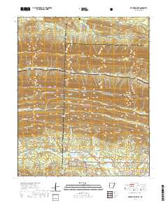 USGS US Topo 7.5-minute map for Mountain Fork AROK 2020