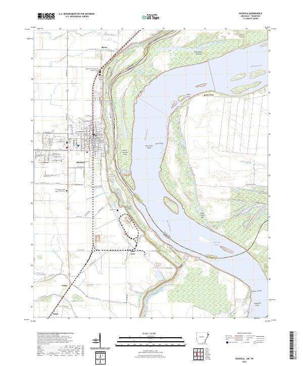 US Topo 7.5-minute map for Osceola ARTN