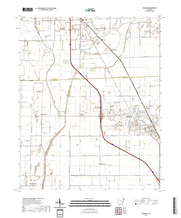 US Topo 7.5-minute map for Trumann AR