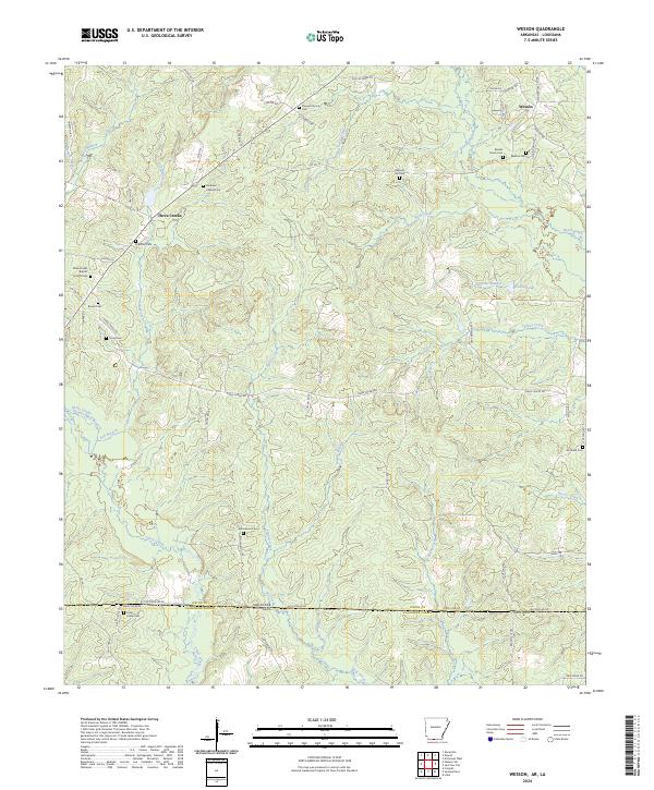 US Topo 7.5-minute map for Wesson ARLA