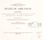 State of Arkansas in Shaded Relief, 1965