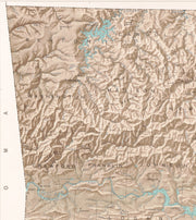 State of Arkansas in Shaded Relief, 1965