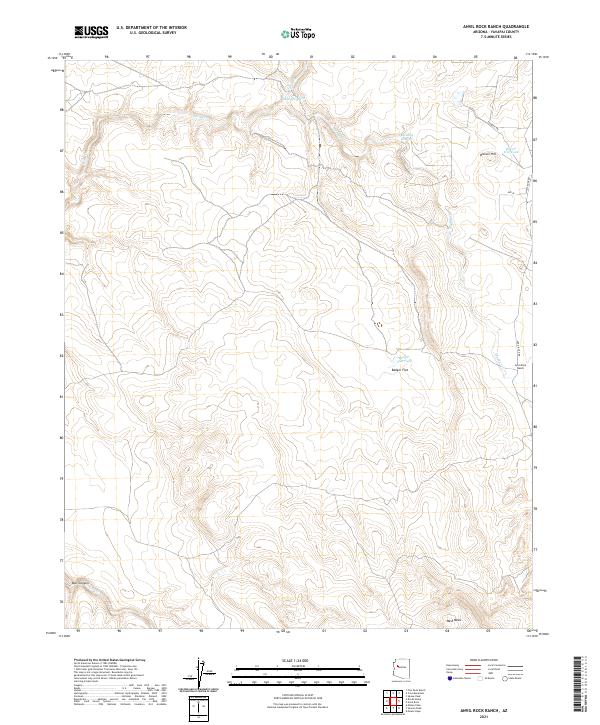 US Topo 7.5-minute map for Anvil Rock Ranch AZ