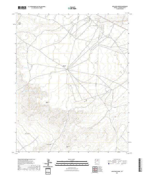 US Topo 7.5-minute map for Appaloosa Ridge AZ