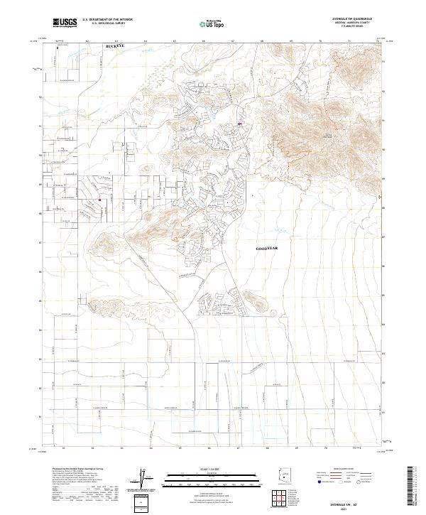 US Topo 7.5-minute map for Avondale SW AZ