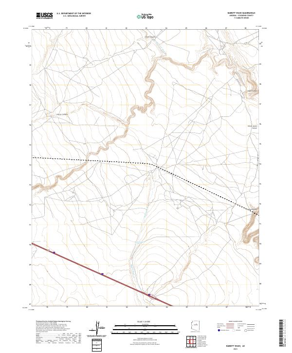 US Topo 7.5-minute map for Babbitt Wash AZ