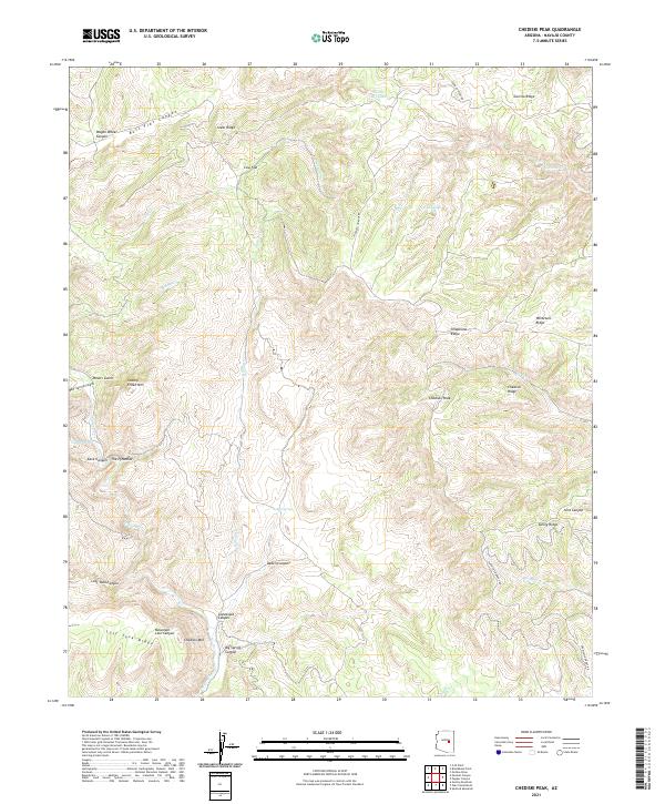 US Topo 7.5-minute map for Chediski Peak AZ