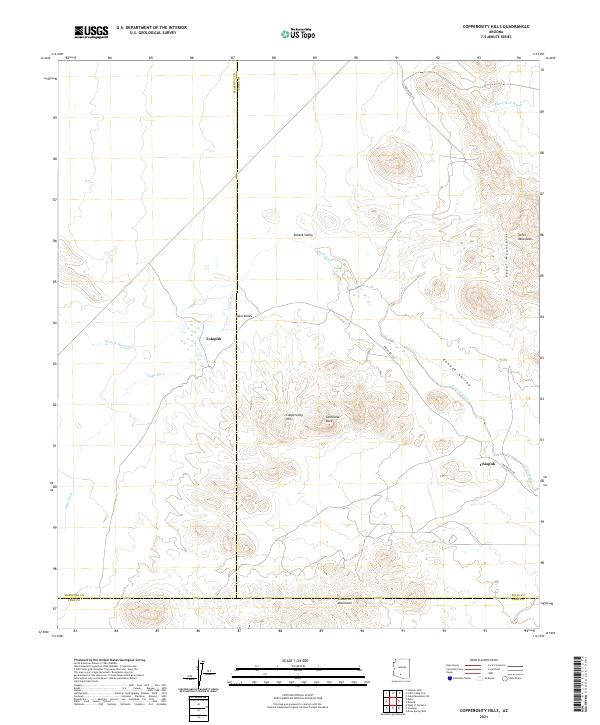US Topo 7.5-minute map for Copperosity Hills AZ