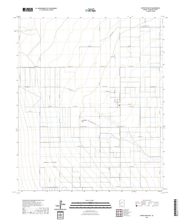 US Topo 7.5-minute map for Cortez Peak NW AZ