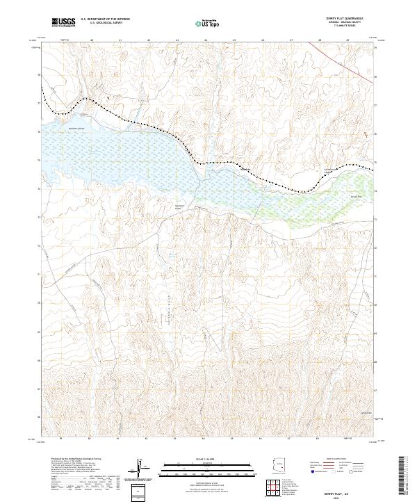 US Topo 7.5-minute map for Dewey Flat AZ