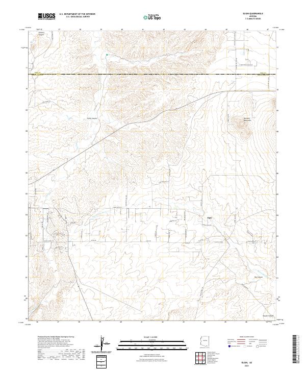 US Topo 7.5-minute map for Elgin AZ