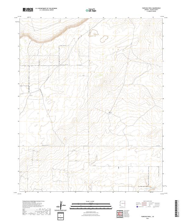 US Topo 7.5-minute map for Fairchild Well AZ