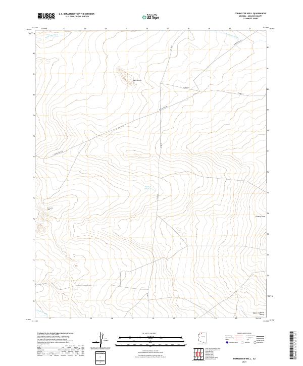 US Topo 7.5-minute map for Formaster Well AZ