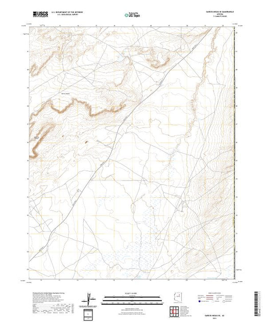 US Topo 7.5-minute map for Garces Mesas SE AZ – American Map Store