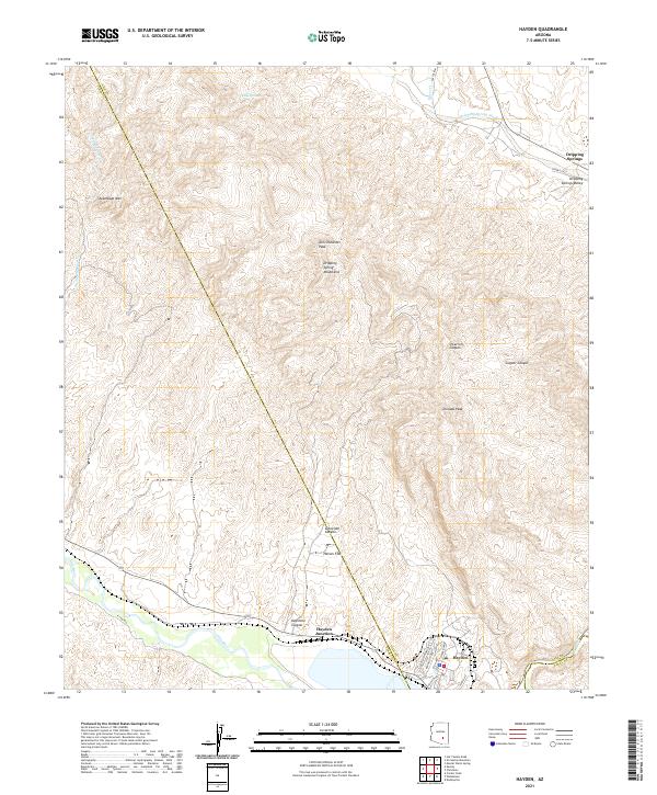 US Topo 7.5-minute map for Hayden AZ