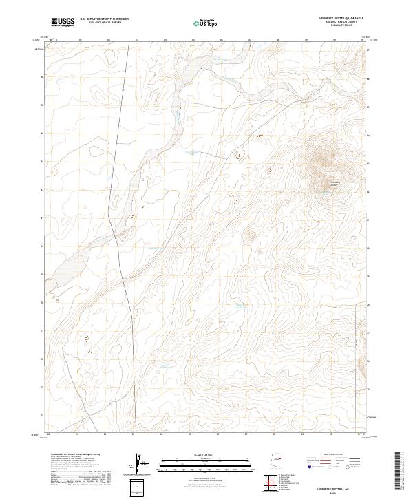 US Topo 7.5-minute map for Hennessy Buttes AZ