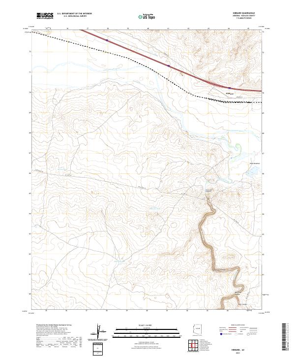 US Topo 7.5-minute map for Hibbard AZ