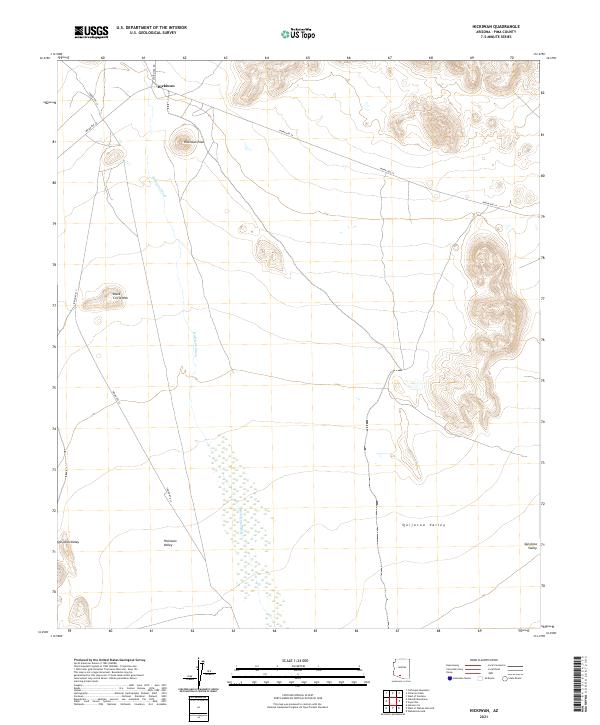 US Topo 7.5-minute map for Hickiwan AZ