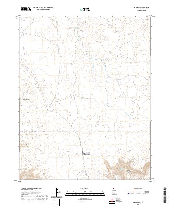 US Topo 7.5-minute map for Hitson Tank AZ