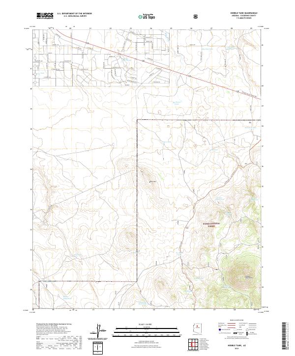 US Topo 7.5-minute map for Hobble Tank AZ